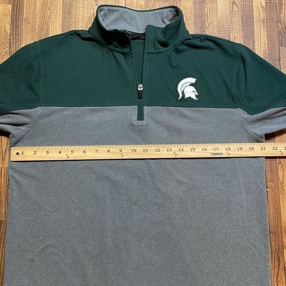 Captivating Apparel men’s three-quarter zip Michigan State Spartans. Size M - Picture 6 of 11